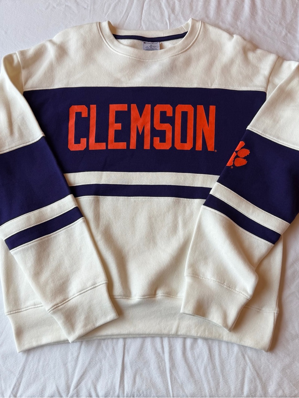 Champion Clemson Tigers Crewneck Sweatshirt NWT Medium